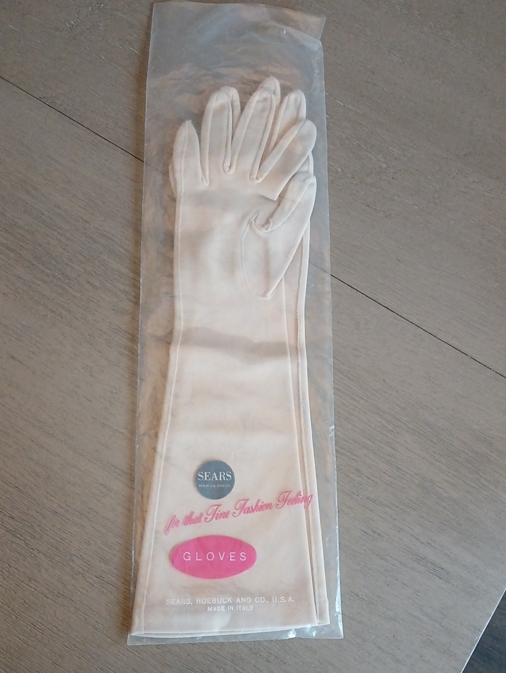 Sears Long Cream Women's Dress Gloves